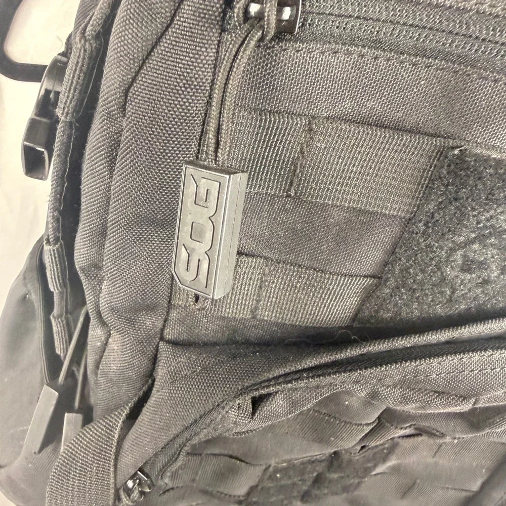 SOG Black Ninja Tactical Backpack Daypack Men's Outdoor Hiking Bugout Travel Bag
